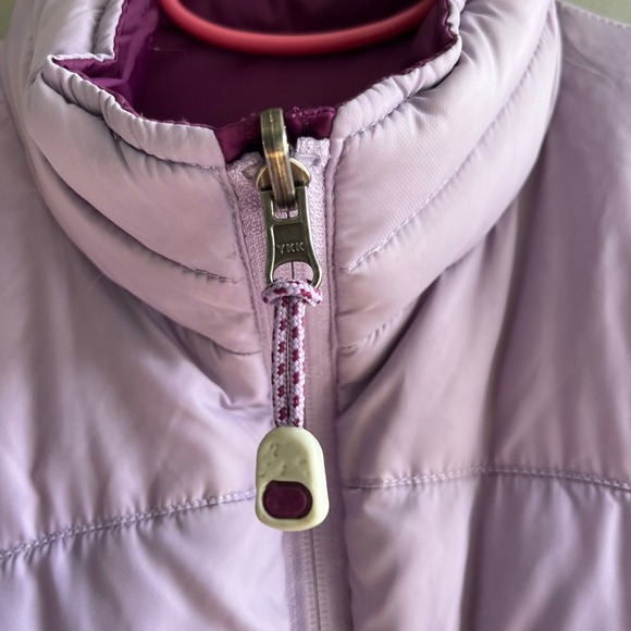 Women's L.L. Bean Reversible Purple Down Puffer Jacket Lightweight Coat Winter - Picture 11 of 11